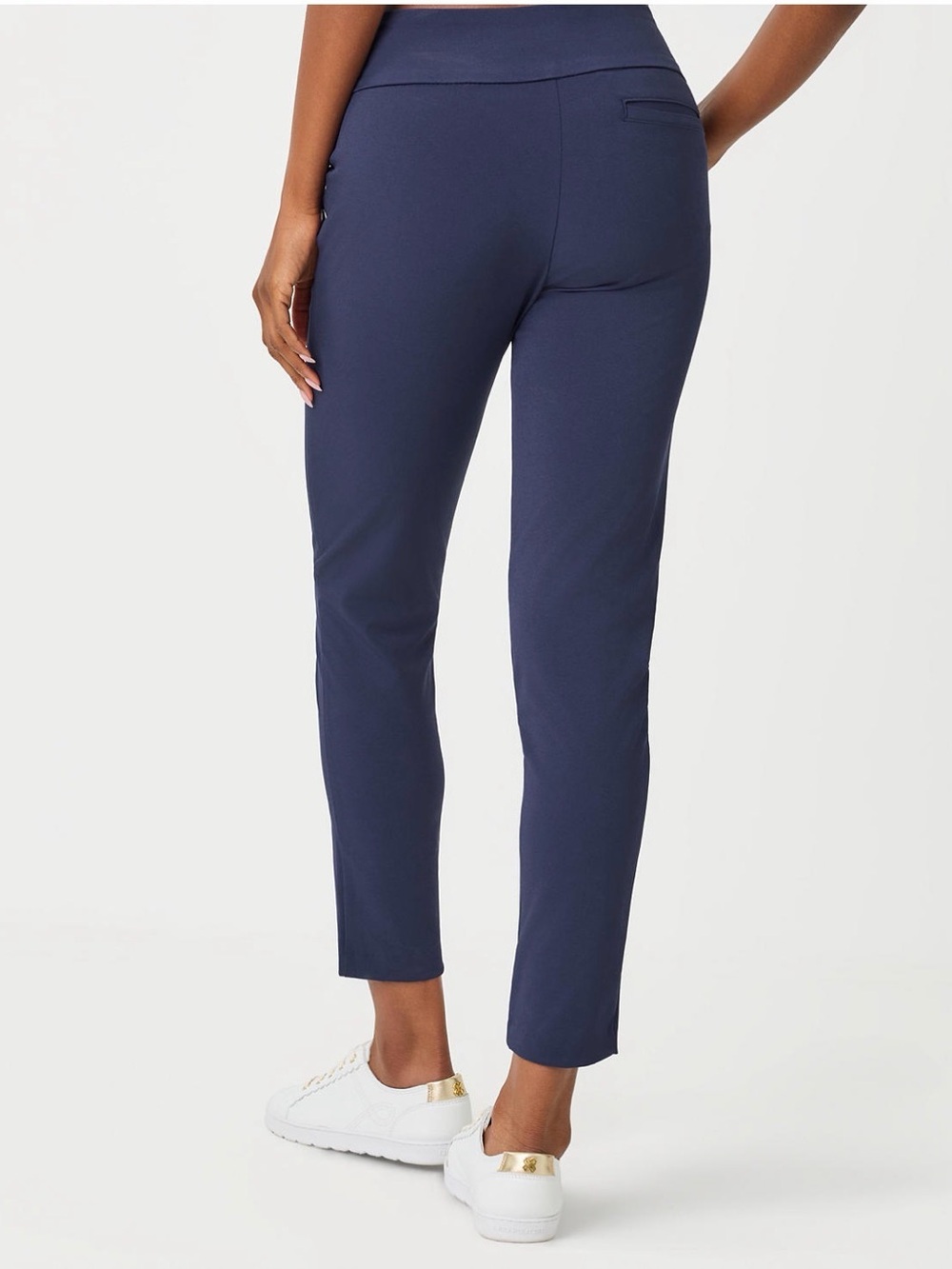 Lilly Pulitzer Luxletic Navy Cropped Ankle Pants - Picture 2 of 4